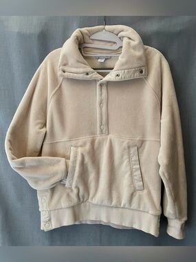 Athleta - Recover Cozy Fleece Snap Front Sweatshirt (US Small)